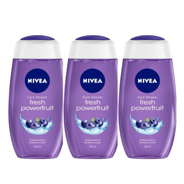 Nivea Powerfruit Fresh Shower Gel, 250 ml (Pack of 3)