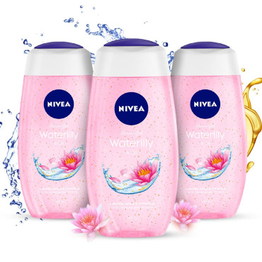 NIVEA Waterlily & oil 250 ml Body Wash(Pack of 3)