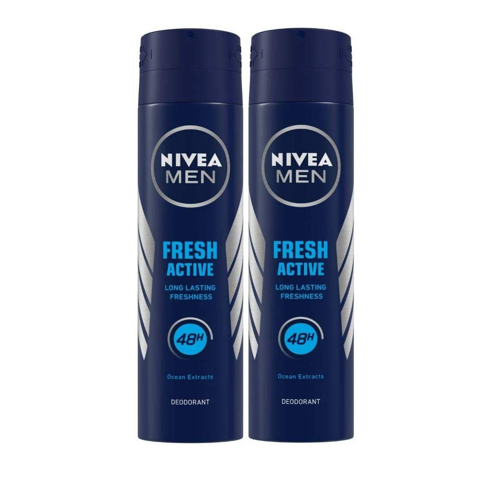 Nivea Active Deodorant For Men (Pack Of 2)