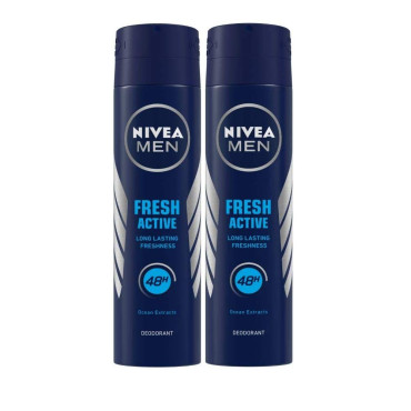Nivea Active Deodorant For Men (Pack Of 2)
