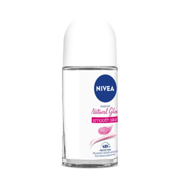 NIVEA Natural Glow Smooth Skin Deodorant Roll On for Women, 50ml