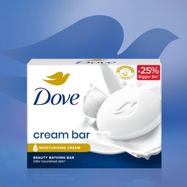 Dove Cream Beauty Bathing Bar For 24 Hour Nourished Skin