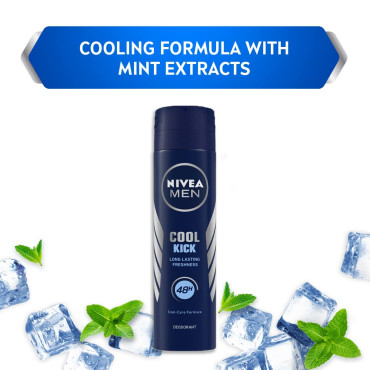 NIVEA Men Cool Kick 150Ml Deodorant Spray