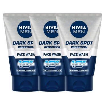 NIVEA MEN Dark Spot Reduction Face Wash 100 g (Pack of 3