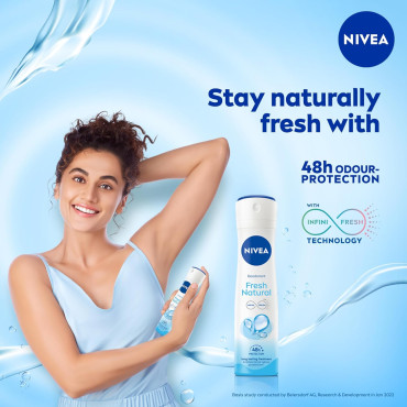 NIVEA Women Fresh Natural Deodorant Spray, 150Ml