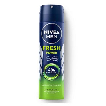 NIVEA Men Fresh Power Deodorant Spray , 150Ml, Pack Of 1