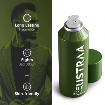 USTRAA O.G Deodorant Body Spray - 150ml - A Strong Passionate Fragrance Deodorant Spray For Men