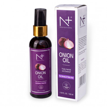 N Plus Professional Onion Hair Oil With Onion Extract - Treats Hairfall And Dandruff - 100ml