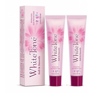 White Tone Soft and Smooth Face Cream, 25 g - Pack of 2