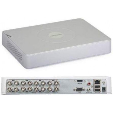 HIKVISION DS-7A16HGHI-F1/N ECO 720P/1080P 16CH Turbo HD Mini DVR (White)
