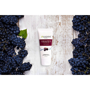 Nandini Grape Face wash Enriched with Grape Fruit Extract & Vitamin-E Gives You a Smoother & clearer Skin, 60ml. | 2.02 fl. oz (Pack of 1)