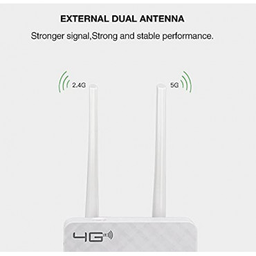 4G LTE CPE WiFi simcard Router with LAN Port Double 3Db Antenna 2G/3G/4G SIM Card Support
