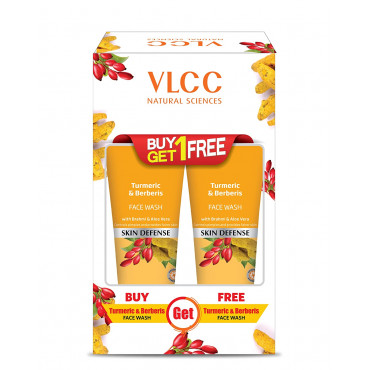 VLCC Turmeric & Berberis Face Wash Combo Pack of 2 (150 ml*2)